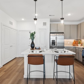 Stainless Steel Appliances, Wood-Style Flooring, Modern Pendant Lighting Stainless Steel Appliances, Wood-Style Flooring, Modern Pendant Lighting