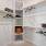 Walk In Closet with Built In Shelving